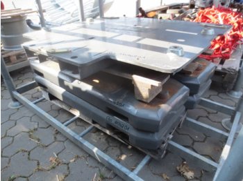 CLAAS 4x 400kg Xerion Gewichte mit Grundplatte - ثقل موازن