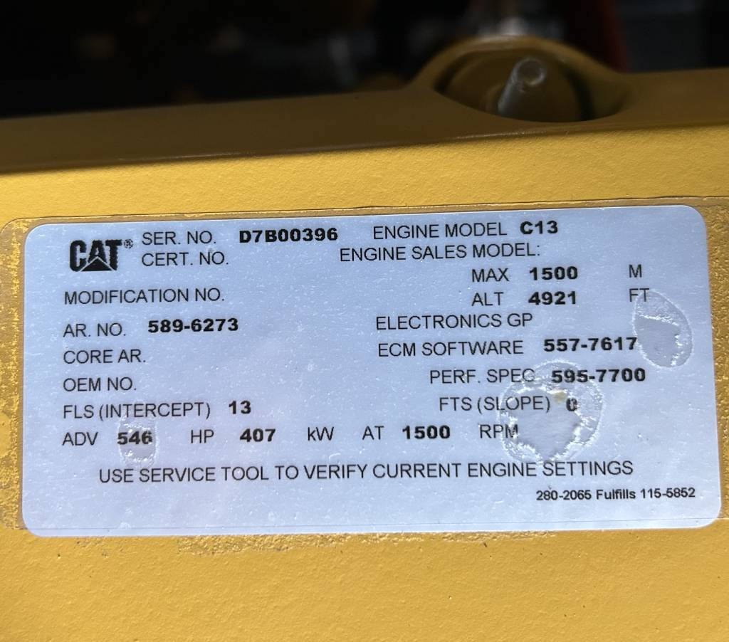 مجموعة المولدات CAT DE450GC - 450 kVA Stand-by Generator - DPX-18219: صور 14
