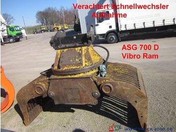معدات البناء CAT Vibro Ram ASG 700 D Sortiergreifer Verachtert CW