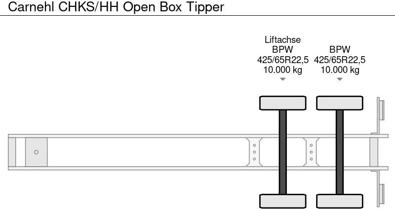 قلابة نصف مقطورة Carnehl CHKS/HH Open Box Tipper: صور 10