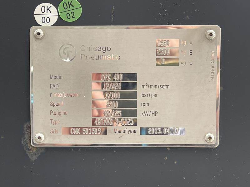 ضاغط الهواء Chicago Pneumatic CPS 400: صور 6