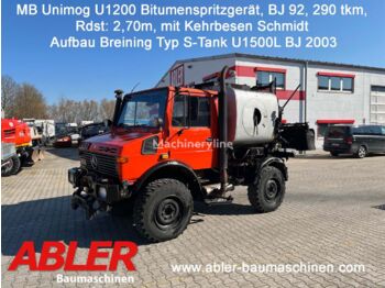 MERCEDES-BENZ Bitumenspritzgerät Unimog U1200 Aufbau Breining - موزع الأسفلت