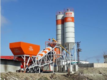 Plusmix 100 m³/hour Mobile Concrete Batching Plant - BETONYY ZAVOD - CEN - مصنع خلط الخرسانة