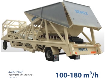 SEMIX Dry Type Mobile Concrete Batching Plant - مصنع خلط الخرسانة