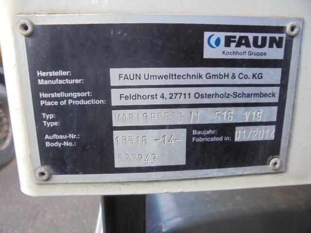 شاحنة القمامة DAF FAN CF250 6X2 EEV: صور 20