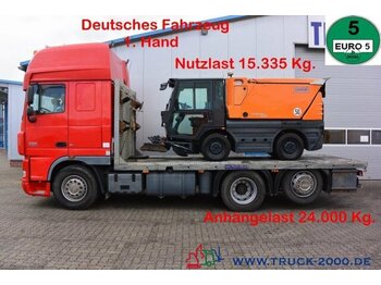 شاحنة نقل سيارات شاحنة DAF XF105.460 Spezial Baumaschinen Trecker: صور 1