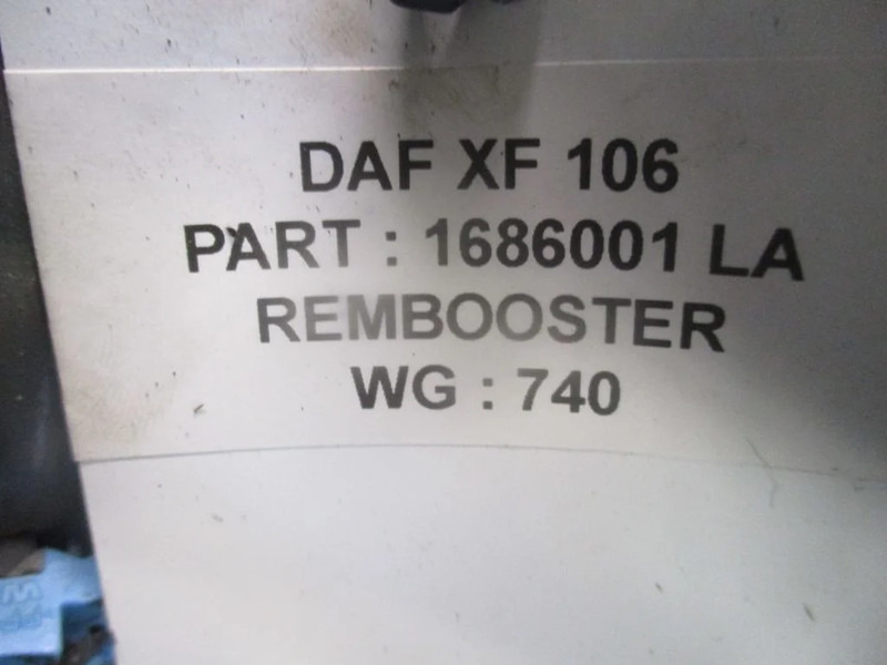 اسطوانة الفرامل - شاحنة DAF XF 106 1686001 Rembooster Linksachter EURO 6: صور 7