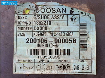 مسارات للحفارات Doosan DX300 Track New unused tracks - triple grousers - DX300: صور 5