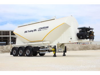 نصف مقطورة صهريج لنقل الخرسانة جديد EMIRSAN 2022 W Type Cement Tanker Trailer from Factory: صور 1
