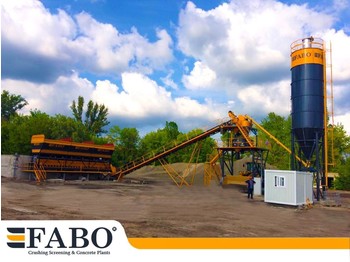 مصنع خلط الخرسانة جديد FABO 75m3/h STATIONARY CONCRETE MIXING PLANT: صور 1