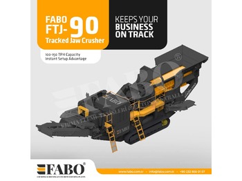 كسارة متحركه جديد FABO FTJ-90 Tracked Jaw Crusher: صور 1