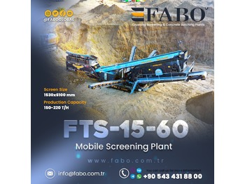 كسارة متحركه جديد FABO FTS 15-60 Mobile Screening Plant |Tracked Screening Plant: صور 1