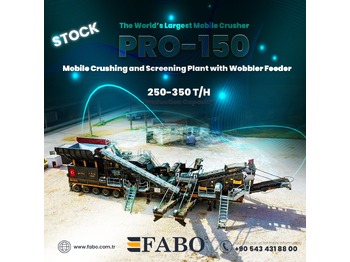 كسارة متحركه جديد FABO PRO-150 MOBILE CRUSHER WITH WOBBLER SYSTEM | READY IN STOCK: صور 1