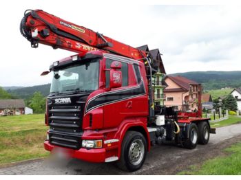 Scania R620 Loglift Do Drewna Dłużycy Lasu Hutttner Doll Euro 4 - مقطورة الغابات