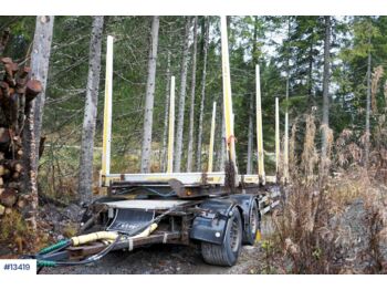 شاحنة نقل الأخشاب Narko NTS Timber trailer w/Single wheel