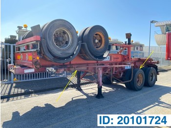 شاحنات الحاويات/ جسم علوي قابل للتغيير نصف مقطورة Fruehauf Skelet 20 ft