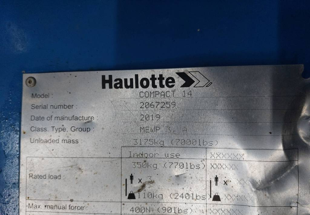 رافعات مقصية Haulotte Compact 14: صور 7