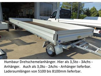 مقطورات السيارات جديد Humbaur - HD357121 Serie 8400 3-Achser 3,5to Drehschemel: صور 1