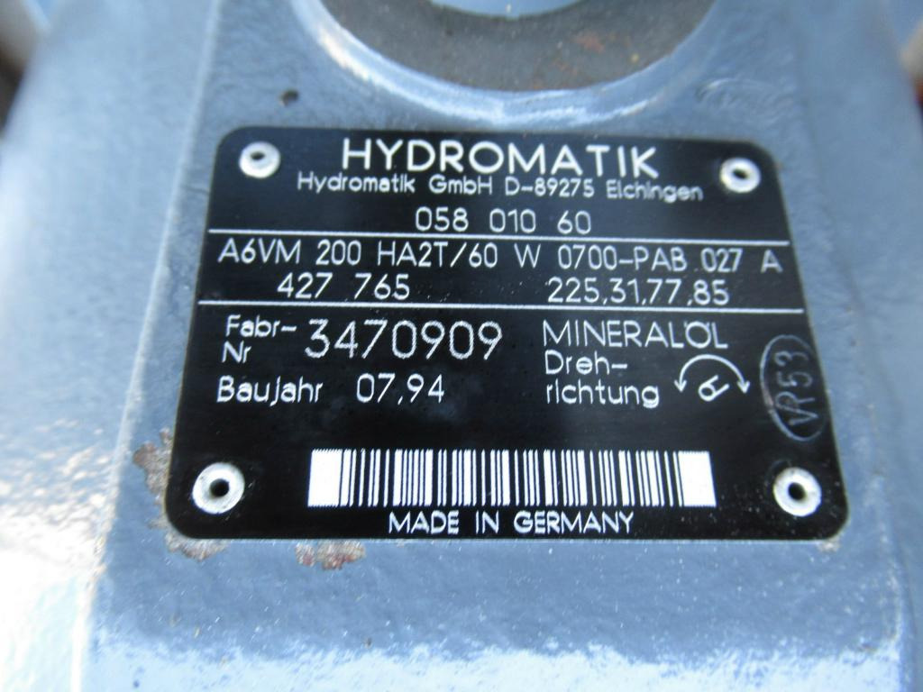 محرك هيدروليكي - آلات البناء Hydromatik A6VM200HA2T/60W-0700-PAB027A -: صور 6