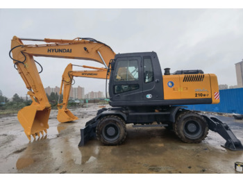 حفارة على عجلات Hyundai used excavators 210W-7 wheel excavator used HYUNDAI wheel excavator for sale: صور 2