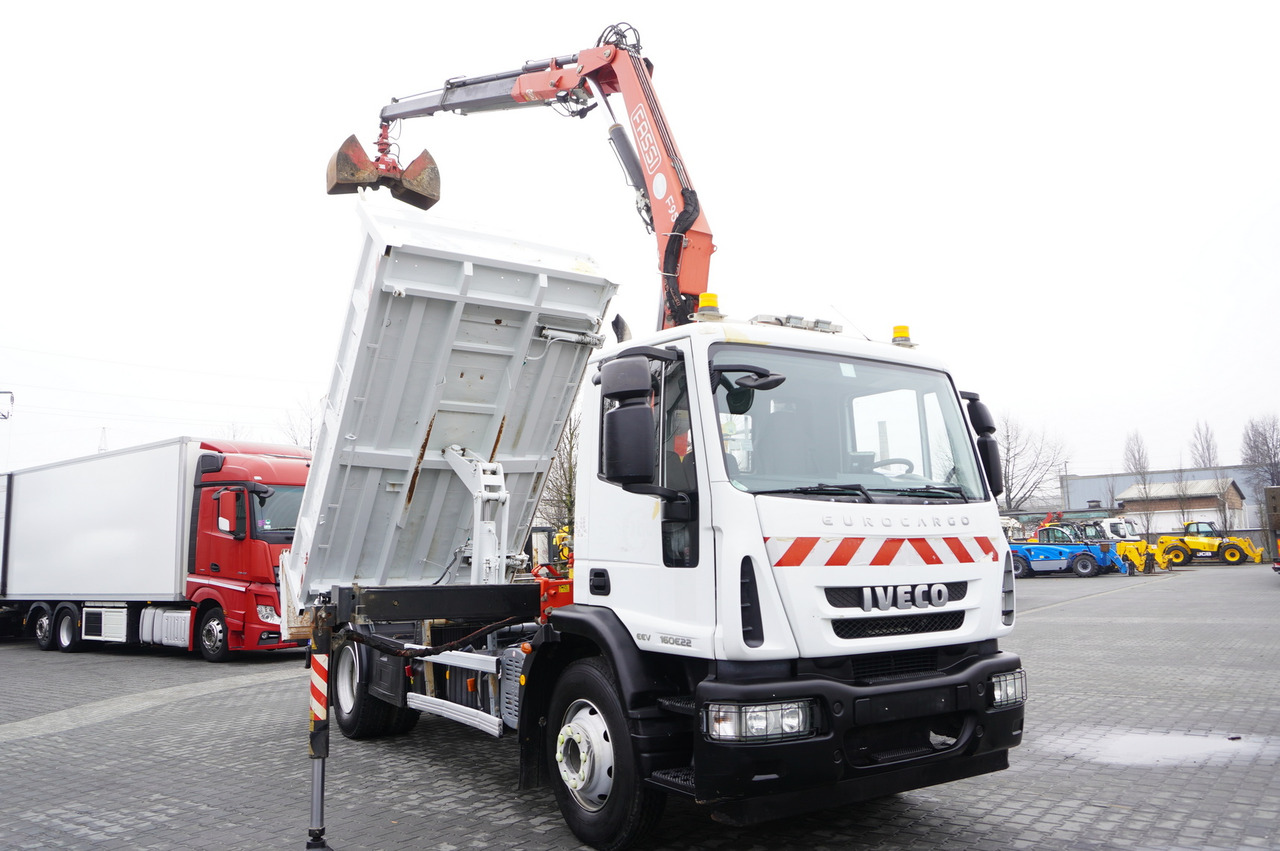 شاحنة كرين IVECO Eurocargo 160E22 EEV Dump truck / Bortmatic / Crane FASSI F95A.0.22: صور 4