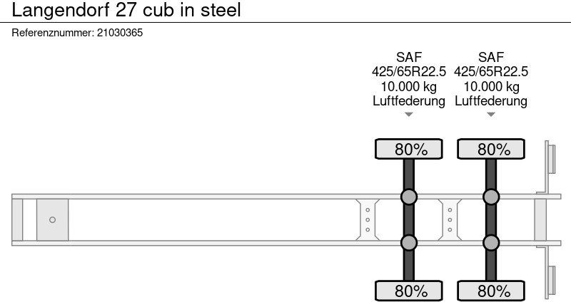 قلابة نصف مقطورة Langendorf 27 cub in steel: صور 10