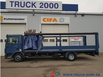 الخيمة شاحنة MAN TGL 12.250 Edscha L + R + Schiebeverdeck 1.Hand