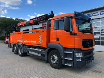شاحنات مفتوحة MAN TGS 26.400 6x2 Pritsche Kran Palfinger PK 21001L