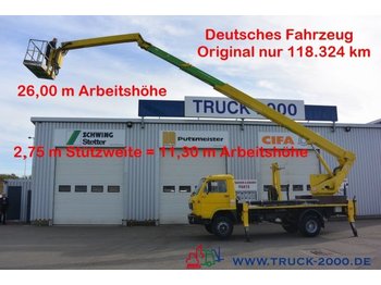 مصاعد الازدهار محمولة على شاحنة MAN Wumag WT 250 Arbeitsbühne 25m seitl. Auslage 16m: صور 1