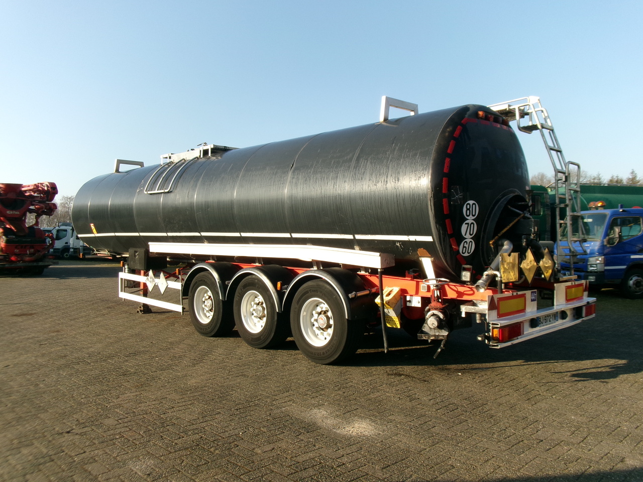 نصف مقطورة صهريج لنقل القار Magyar Bitumen tank inox 31 m3 / 1 comp + ADR: صور 3