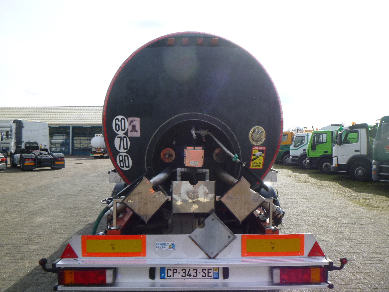 نصف مقطورة صهريج لنقل القار Magyar Bitumen tank inox 31 m3 / 1 comp ADR 10-04-2023: صور 6