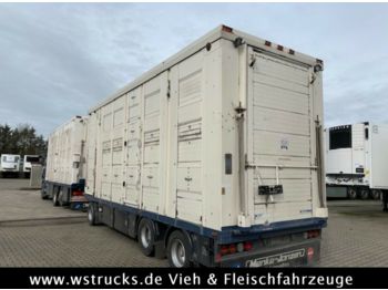 شاحنة نقل المواشي مقطورة Menke 3 Stock Ausahrbares Dach Vollalu  7,35m: صور 1