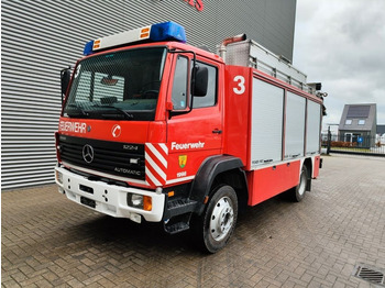 المطافئ Mercedes-Benz 1224 Fire truck + crane Fassi F85.23 4x4: صور 1