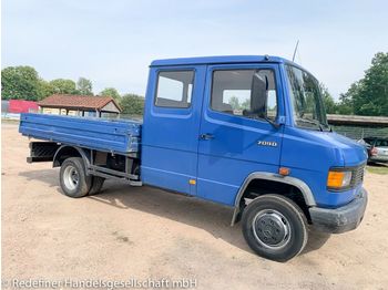 الشاحنات الصغيرة المسطحة Mercedes-Benz 709 D Vario DoKa Pritsche 2xAHK 6-Sitzplätze TÜV