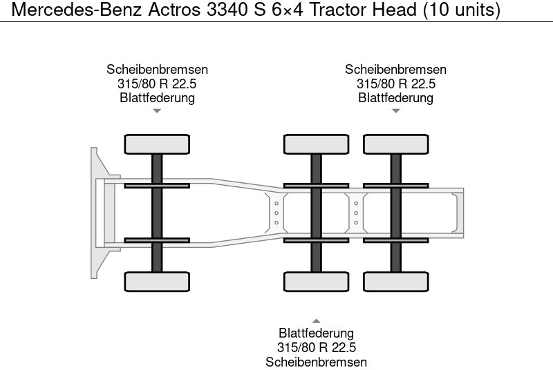 شاحنة جرار جديد Mercedes-Benz Actros 3340 S 6×4 Tractor Head (10 units): صور 12