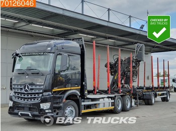 مقطورة الغابات Mercedes-Benz Arocs 2651 L 6X4 German-truck Retarder Euro 6 Hiab F140ZT 95: صور 1