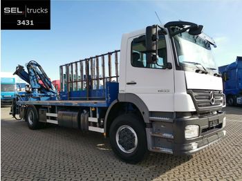 شاحنة Mercedes-Benz Axor 1833 L / Glastransport / Kran / German