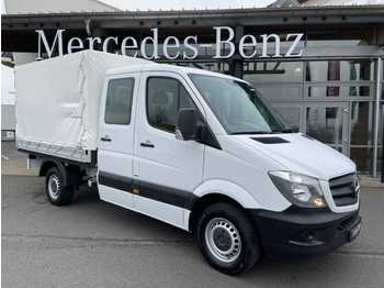 الشاحنات الصغيرة المسطحة, الشاحنات الصغيرة كابينة مزدوجة Mercedes-Benz Sprinter 314 CDI DoKa Pritsche Plane Klima Tempo: صور 1