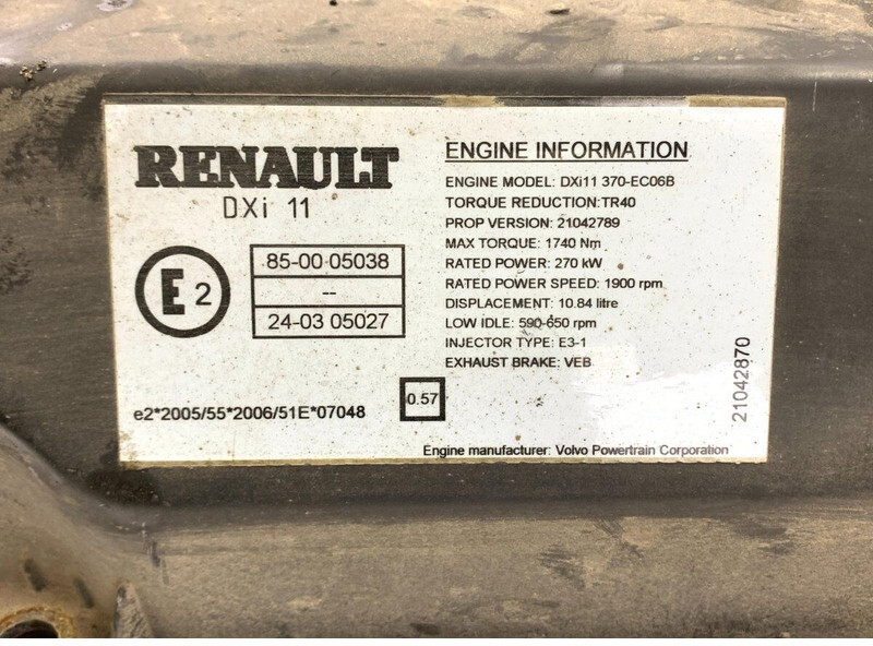 المحرك و قطع الغيار Renault Premium 2 (01.05-): صور 5