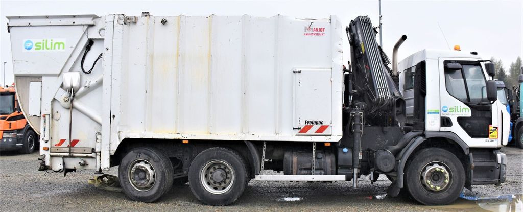 شاحنة كرين, شاحنة القمامة Renault Premium 320DXI*Müllwagen + HIAB 166E-3HIDUO/FUNK: صور 3
