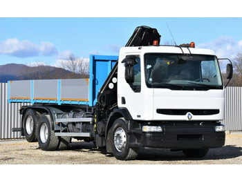 قلابات, شاحنة كرين Renault Premium 320 *KIPPER 6,30m+HIAB 122B-2 DUO: صور 4