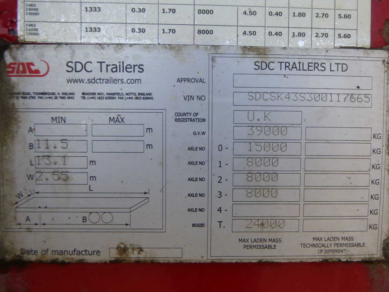 نصف مقطورة اخشاب SDC Log trailer 39 t: صور 14