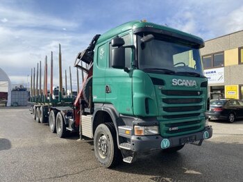 شاحنة قطع الأشجار, شاحنة كرين Scania 6X4X4 Holz Komplettzug, Kran Palfinger Epsilon: صور 1