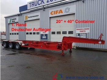  GoFa 3 Achs Container Chassis 20"+40" BPW Achsen - شاحنات الحاويات/ جسم علوي قابل للتغيير نصف مقطورة