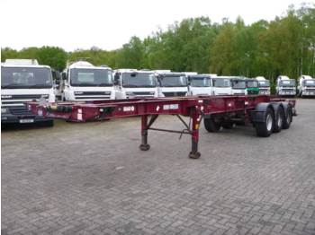 Montracon 3-axle sliding container trailer - شاحنات الحاويات/ جسم علوي قابل للتغيير نصف مقطورة