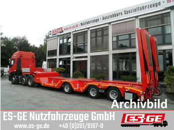 ES-GE 3-Achs-Satteltieflader mit Radmulden  - عربة مسطحة منخفضة نصف مقطورة