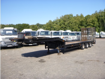 King 3-axle semi-lowbed trailer + ramps - عربة مسطحة منخفضة نصف مقطورة