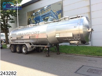 Burg Chemie 31000 Liter, 4 Compartments, Steel suspension, Isolated, 4 Bar - نصف مقطورة صهريج