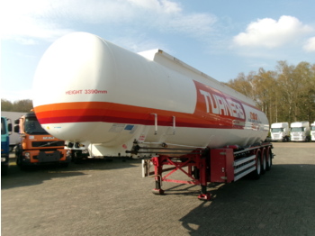 Feldbinder Fuel tank alu 44.3 m3 / 6 comp + pump - نصف مقطورة صهريج