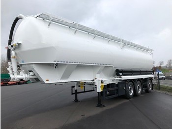 HEITLING 51 m3, 7 compartments animal food silo trailer - نصف مقطورة صهريج